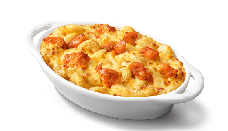 Baked Macaroni & Cheese with BBQ Chicken